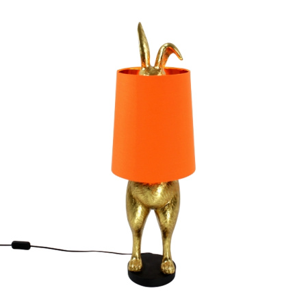 Лампа Кролик Hiding 74см оранжевый абажур