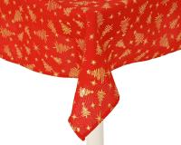 Скатерть Новогодняя 140*180см красная / золото 668542-3