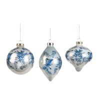 Шар на ёлку Delft 10см TR20447