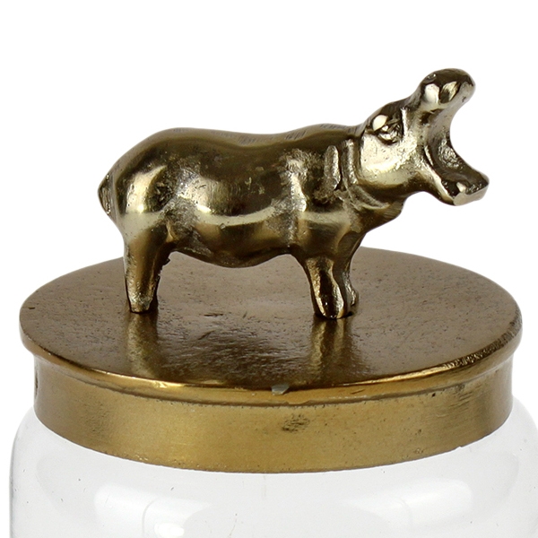 Банка с крышкой Бегемот 12*21см 48347