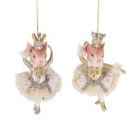 Игрушка на ёлку Мышка-балерина 12,5см B87207