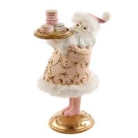 D46173 Фигурка Сладкий Санта с пирожными 22см