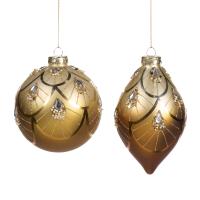 Шар на ёлку с декором 15см TR20510