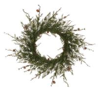 Венок еловый искусственный 90см 56825