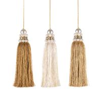 Кисть с жемчужинами 3 вида 14см L33159