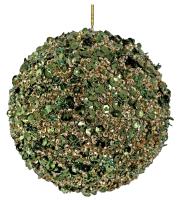 Шар на ёлку в пайетках 10см 65999