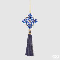 685891.800 Подвеска Снежинка с кисточкой 22см
