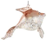 Игрушка на ёлку Золотая рыбка 11см 69909