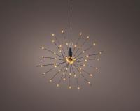 Светодиодное украшение Полярная звезда 25см, 60 теплых белых LED ламп с мерцанием