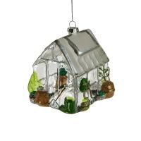 Игрушка на ёлку Теплица 10см 53428