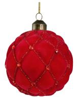 Шар на ёлку "Вельвет" 8см 66345