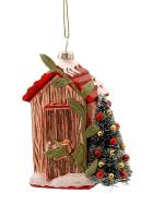 Игрушка на ёлку Домик 12см 16253