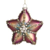 Игрушка на ёлку Звезда с жемчужинами 11,5см TR20610