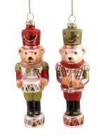 Игрушка на ёлку Мишка -солдатик 15см 17884