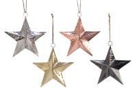 Украшение на ёлку Звезда 10см 391181