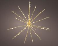 Светодиодное украшение Полярная звезда 30см 70 белых LED ламп с мерцанием 496480