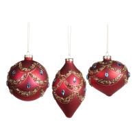 P30536 Шар на ёлку Золотой сваг 10см