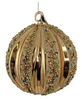 Шар на ёлку Разноцветные камни 12см 66206