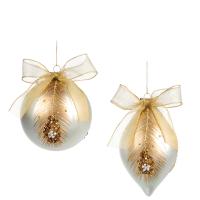 Шар на ёлку Перо павлина 11,5см TC15047