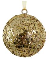 Шар на ёлку с золотыми чешуйками 6,5см 68434