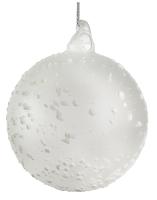 Шар на ёлку прозрачный матовый 10см 66577