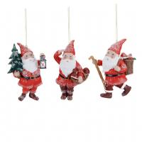 Игрушка на ёлку Санта-гном 9,5см TR19205