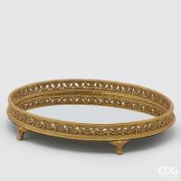 714348.010 Зеркальный овальный поднос 51*38см