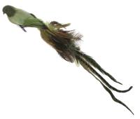 51237 Птица на клипе 70см зеленая