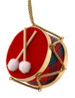 Игрушка на ёлку Барабан 10см 14399