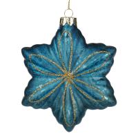 P31667 Игрушка на ёлку Цветок 11см стекло