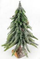 Настольная ёлочка 27см серебро