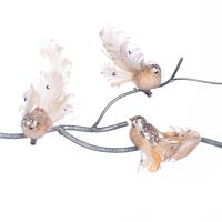 Игрушка на ёлку Птичка на клипе 11см MC40529