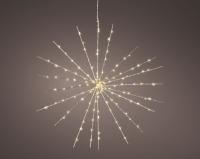 Светодиодное украшение Полярная звезда 55см 130 белых LED ламп с мерцанием 496481