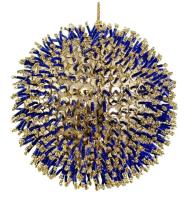 Шар на ёлку со стеклярусом 10см 68405