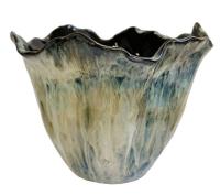 Керамическая ваза с мраморным узором 20см 62251