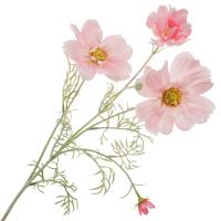 Цветок искусственный Космея розовая 78см