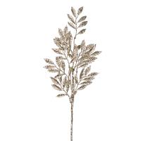 FF99315 Ветка в блестках 80см шампань