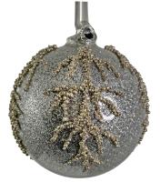 Шар на ёлку с деком в виде веток 8см 67333