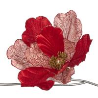 Украшение на ёлку Цветок Магнолии на клипе 26см FF99421