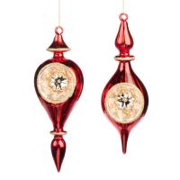 Украшение на ёлку Капля-рефлектор 23см BG50059