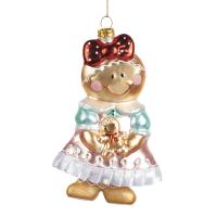 Игрушка на ёлку Пряничная девочка 15см
