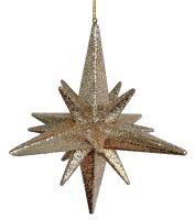 Украшение на ёлку 3D звезда 15см 63021