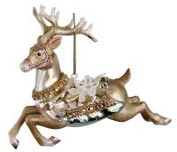 Игрушка на ёлку Олень 11см 64934