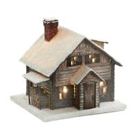 D45409 Декоративный домик с подсветкой 19см