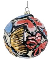 Шар на ёлку Бабочки 10см 65831