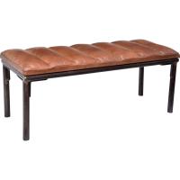 M1822 Скамья с кожаным сиденьем 120см