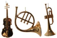 57106 Игрушка на ёлку Музыкальные инструменты 15см 3шт