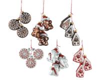 Игрушка на ёлку Связка пряников из 3шт 129597