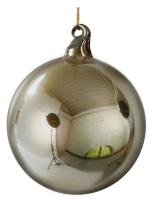 Шар на ёлку Античное серебро 10см 66509