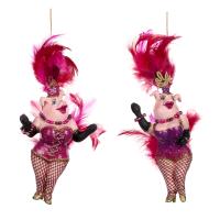 Игрука на ёлку Свинка Шоугёлз 19см B88552